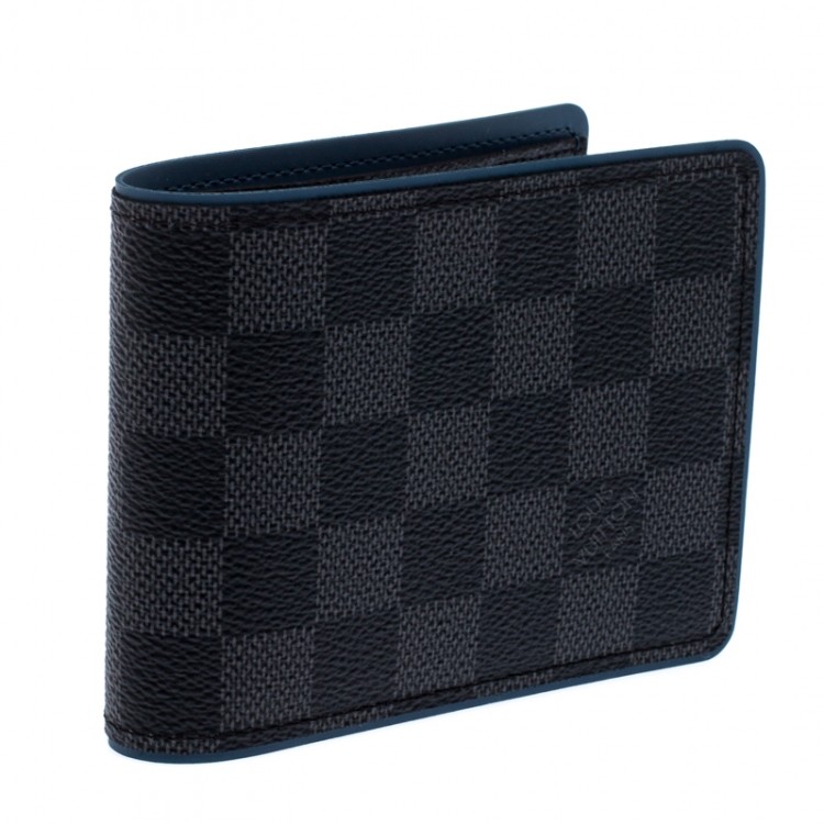 Pre Owned Louis Vuitton Damier Graphite Canvas Multiple Wallet 