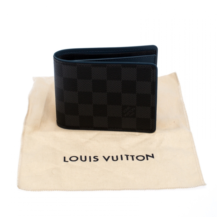 Pre Owned Louis Vuitton Damier Graphite Canvas Multiple Wallet 