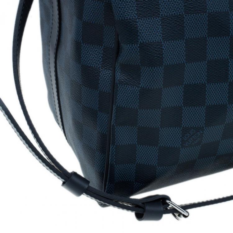 Pre Owned Louis Vuitton Damier Cobalt Canvas Keepall Bandouliere 55