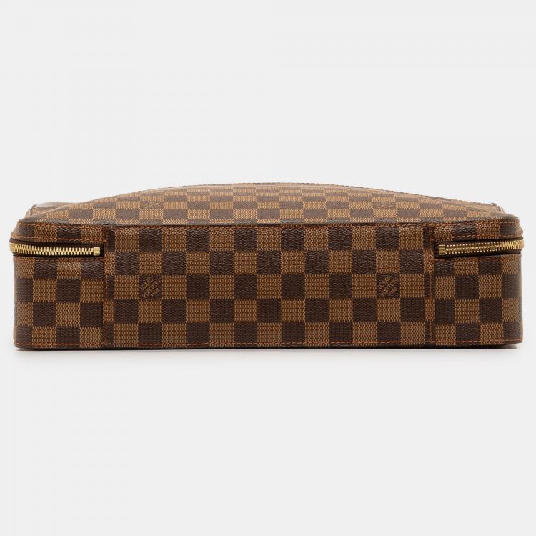 Pre Owned Louis Vuitton Damier Ebene Porte Ordinateur Sabana