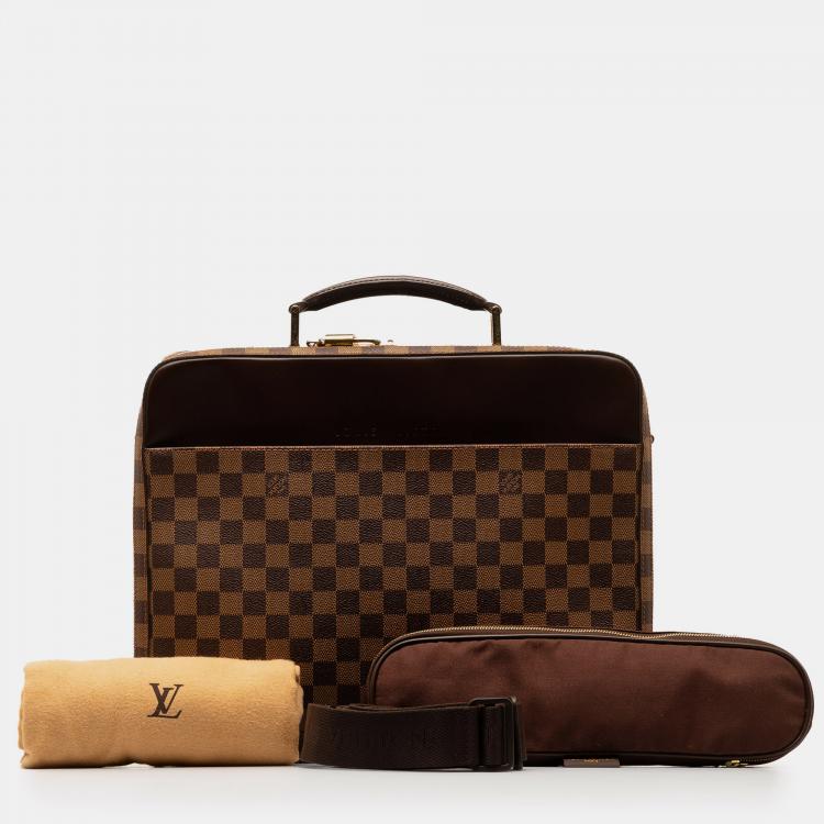 Pre Owned Louis Vuitton Damier Ebene Porte Ordinateur Sabana