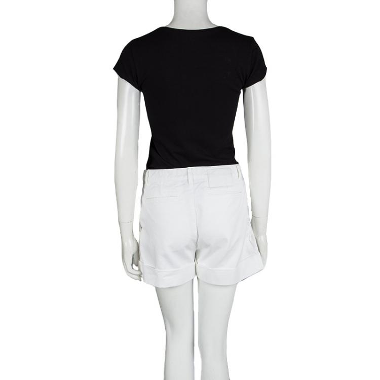 Louis Vuitton White Denim Shorts L