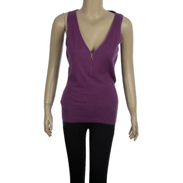 Pre Owned Louis Vuitton Cashmere Knit Vest M