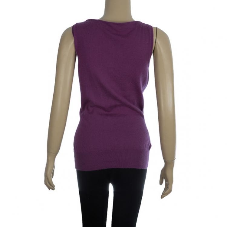 Pre Owned Louis Vuitton Cashmere Knit Vest M