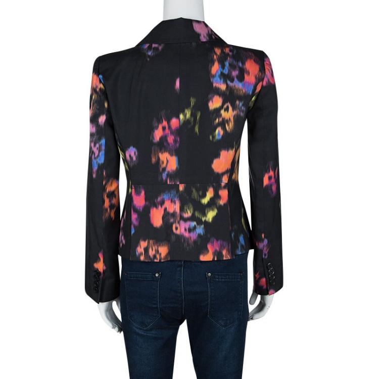 Pre Owned Louis Vuitton Black Printed City Jacket S