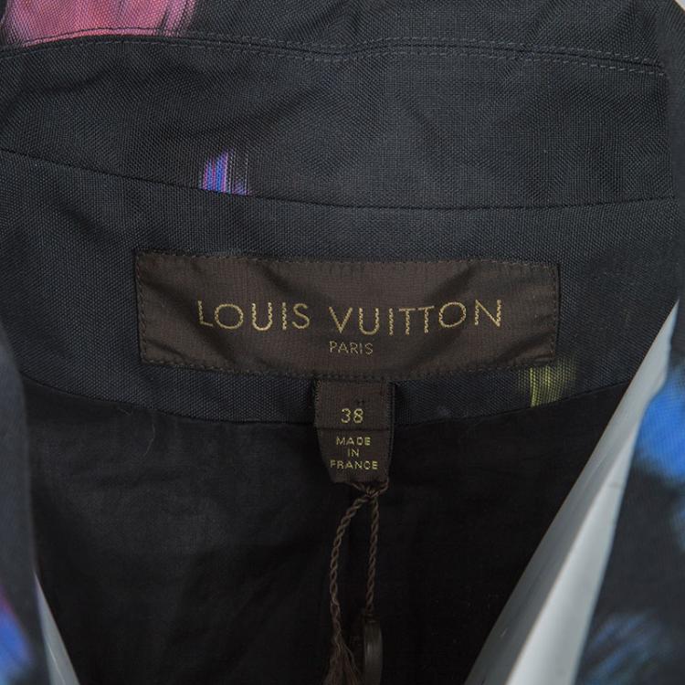 Pre Owned Louis Vuitton Black Printed City Jacket S