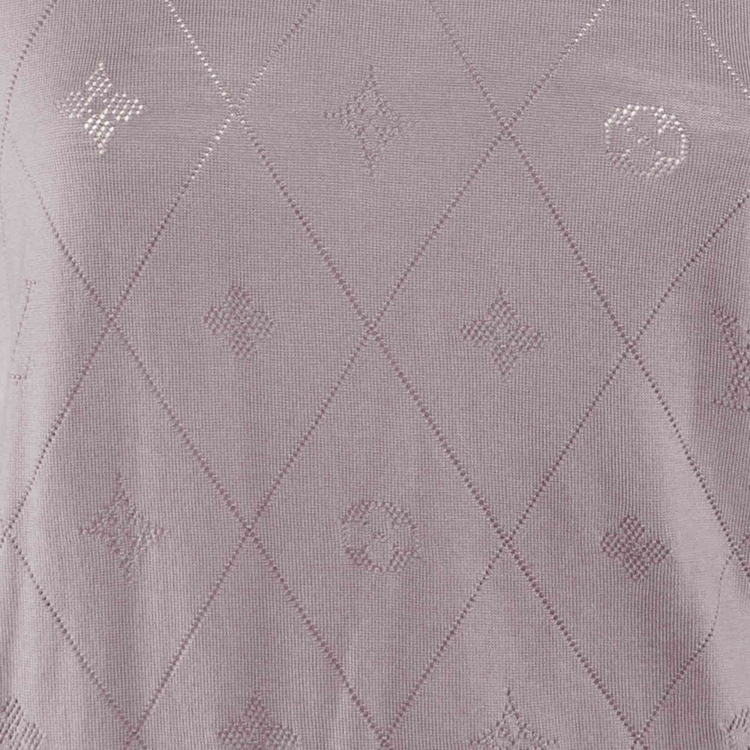 مملوكة مسبقًا Louis Vuitton Mauve Purple Monogram Pattern Wool Sweater L