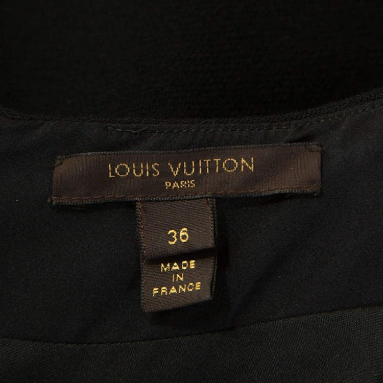 مملوكة مسبقًا Louis Vuitton Black Wool Long Sleeve Top S