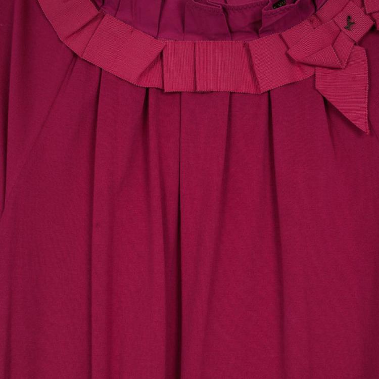 Pre Owned Louis Vuitton Hot Pink Top L