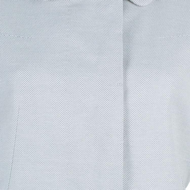 Pre Owned Louis Vuitton Off-White Mid Length Coat M