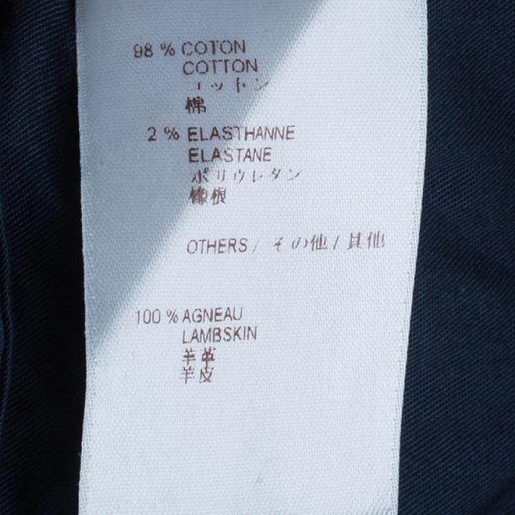 Pre Owned Louis Vuitton Blue Monogram Denim Pants S