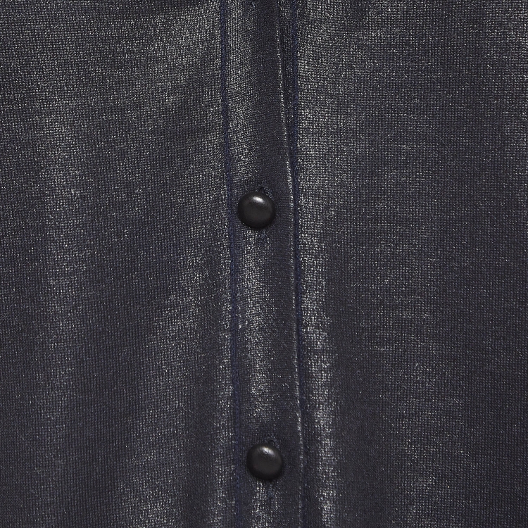 Pre Owned Louis Vuitton Navy Knit Buttoned Cardigan L