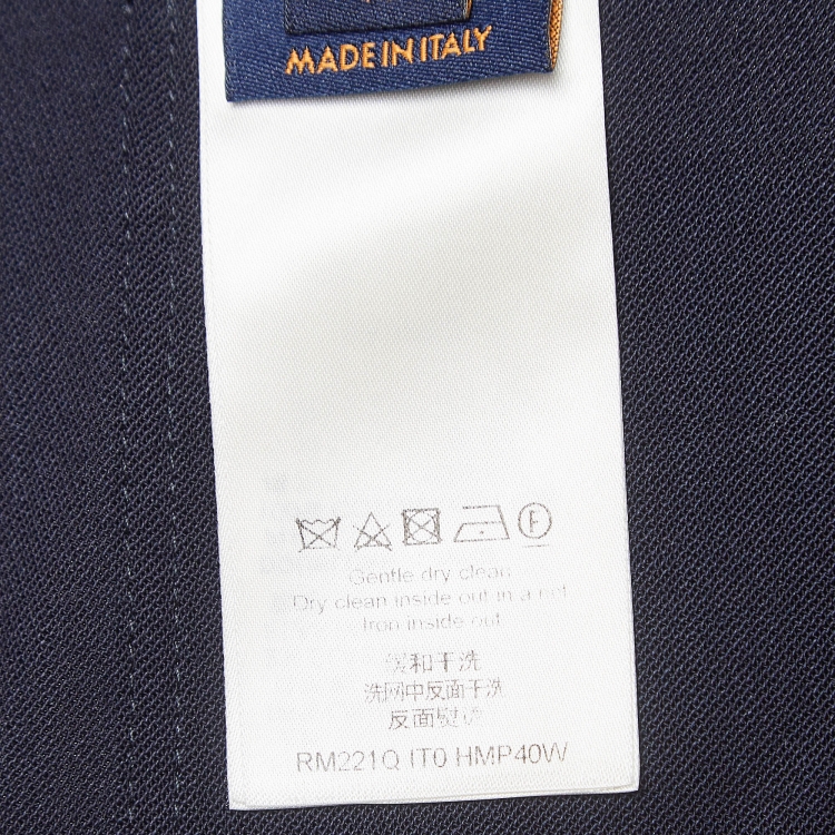 Pre Owned Louis Vuitton Blue Wool Cargo Pants M