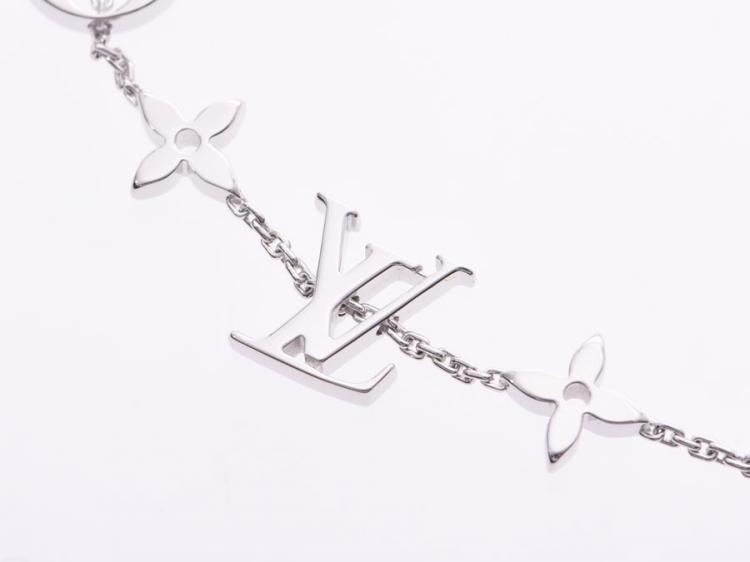 Pre Owned Louis Vuitton Idylle Blossom 18K White Gold Bracelet