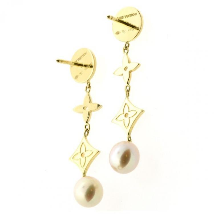 Louis Vuitton Pearl Earrings