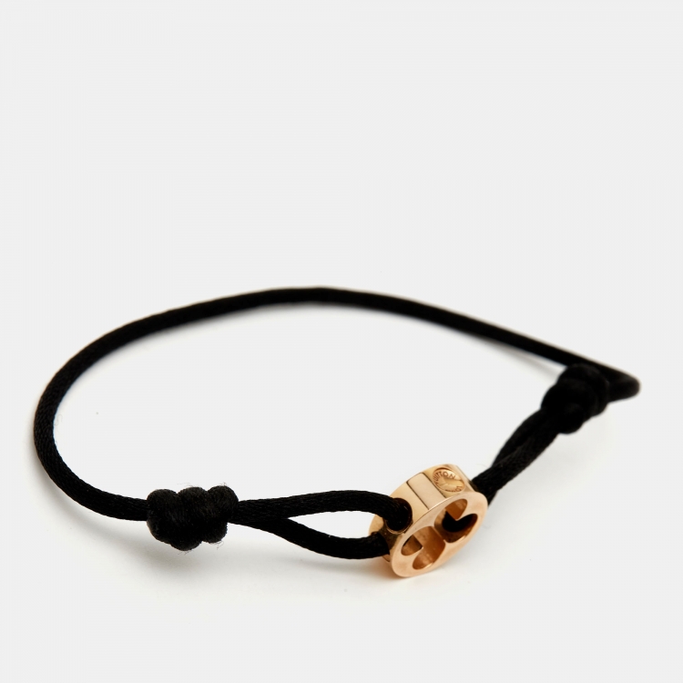 Pre Owned Louis Vuitton Empreinte 18k Rose Gold Cord Bracelet