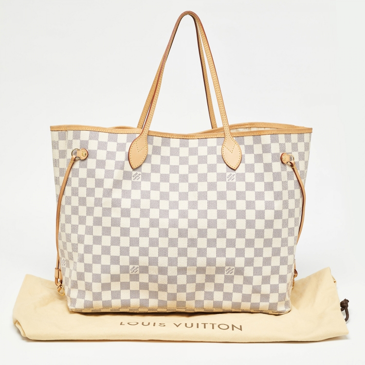 Pre Owned Louis Vuitton Damier Azur Canvas Neverfull GM Bag