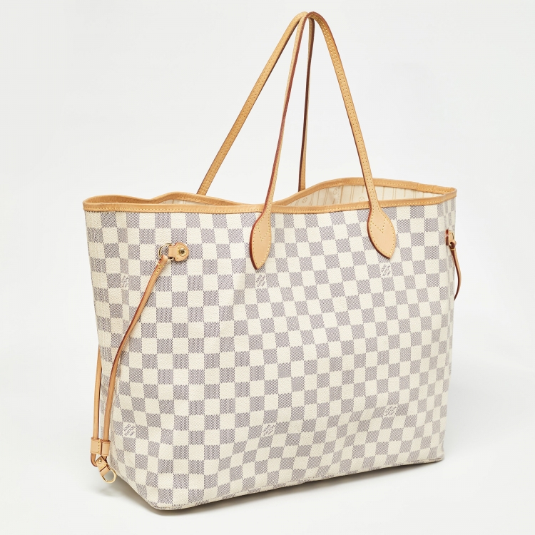 Pre Owned Louis Vuitton Damier Azur Canvas Neverfull GM Bag