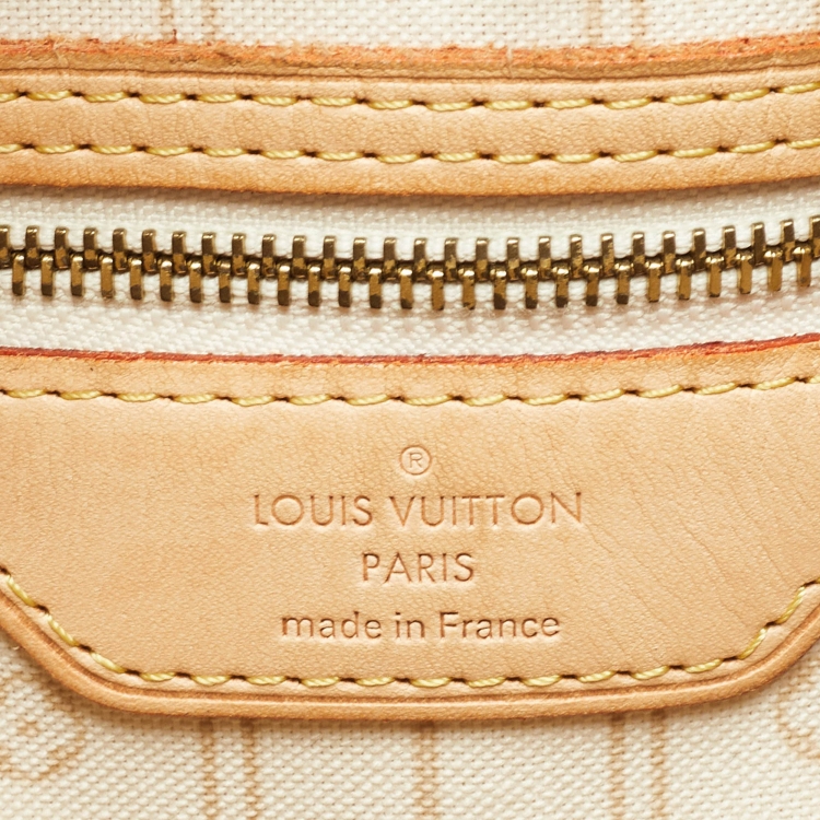 Pre Owned Louis Vuitton Damier Azur Canvas Neverfull GM Bag