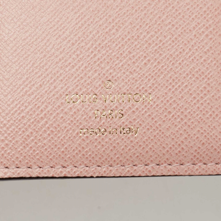 Pre Owned Louis Vuitton Rose Ballerine Monogram Canvas Victorine Compact Wallet