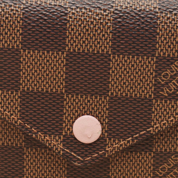 Pre Owned Louis Vuitton Rose Ballerine Monogram Canvas Victorine Compact Wallet