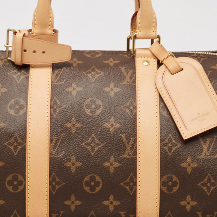 Pre Owned Louis Vuitton Monogram Canvas Keepall Bandouliere 45 Bag
