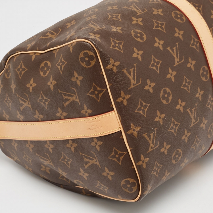 Pre Owned Louis Vuitton Monogram Canvas Keepall Bandouliere 45 Bag