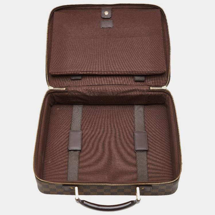 Pre Owned Louis Vuitton Brown Damier Ebene Canvas Porte-Ordinateur Sabana Briefcase Bag