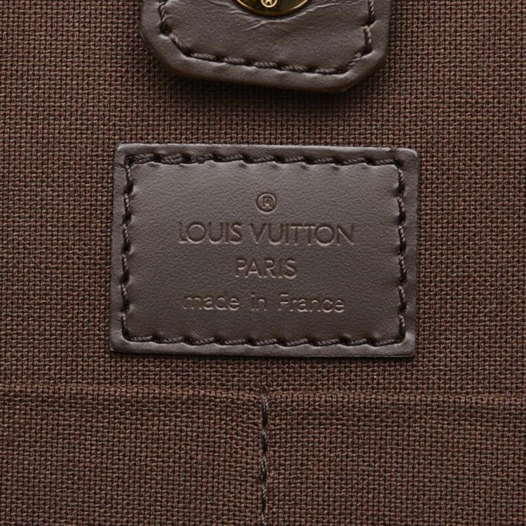Pre Owned Louis Vuitton Brown Damier Ebene Canvas Porte-Ordinateur Sabana Briefcase Bag