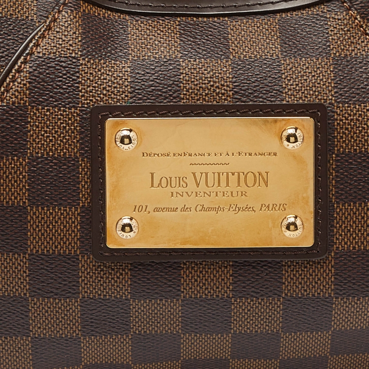 Pre Owned Louis Vuitton Damier Ebene Canvas Thames PM Bag