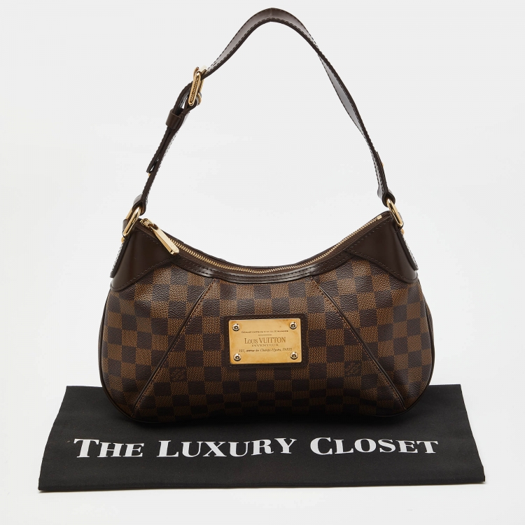 Pre Owned Louis Vuitton Damier Ebene Canvas Thames PM Bag
