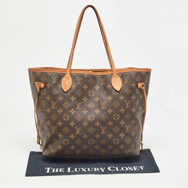 Pre Owned Louis Vuitton Monogram Canvas Neverfull MM Bag