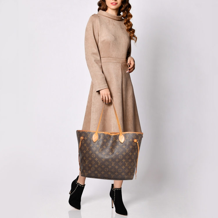 Pre Owned Louis Vuitton Monogram Canvas Neverfull MM Bag