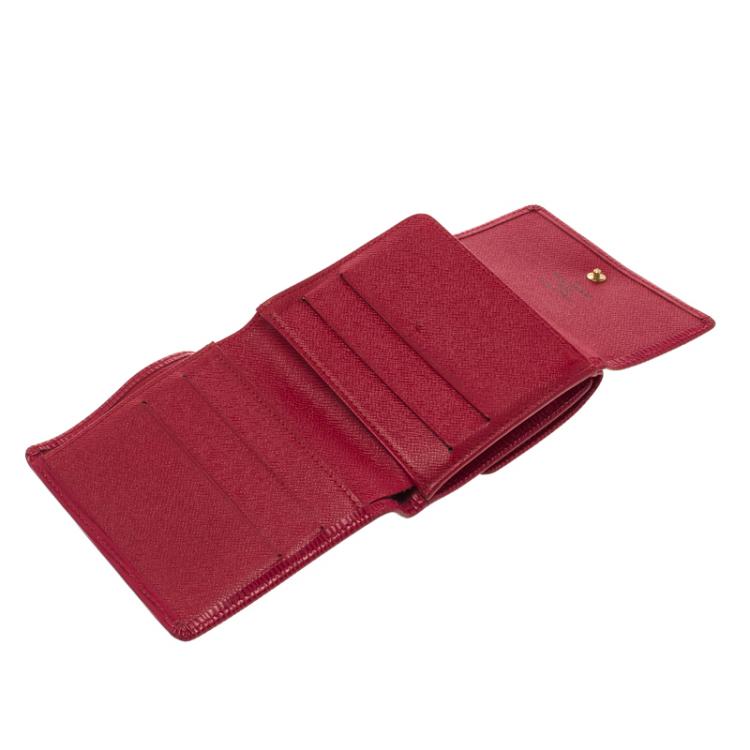 Louis Vuitton Red Epi Leather Elise Wallet