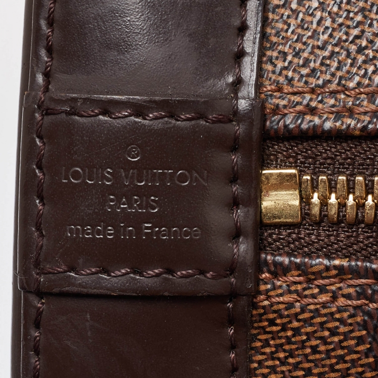 Pre Owned Louis Vuitton Damier Ebene Canvas Alma BB Bag