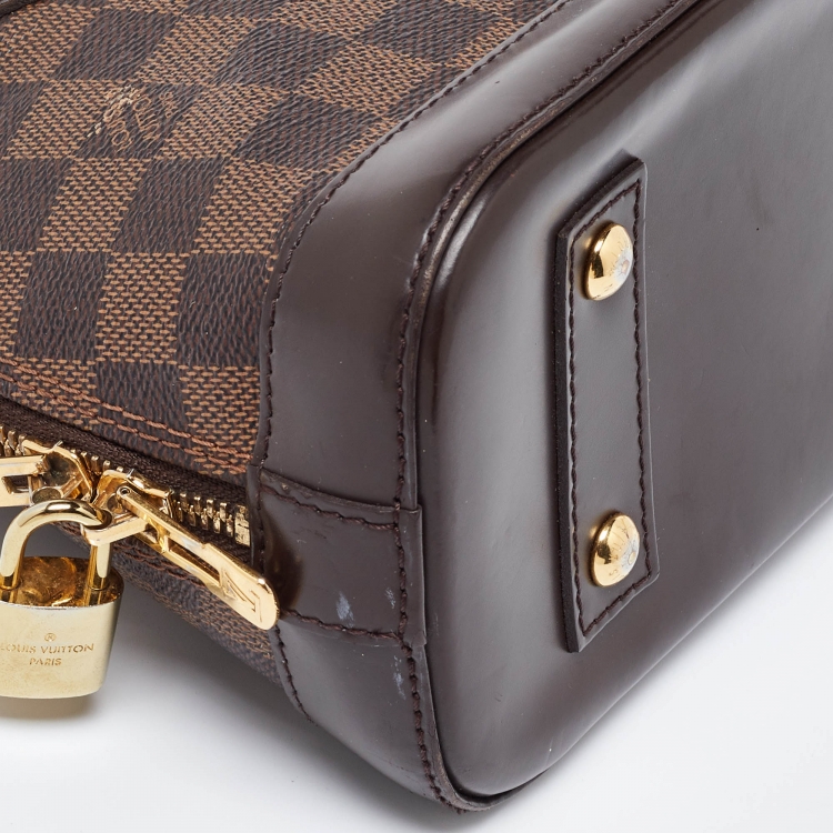 Pre Owned Louis Vuitton Damier Ebene Canvas Alma BB Bag