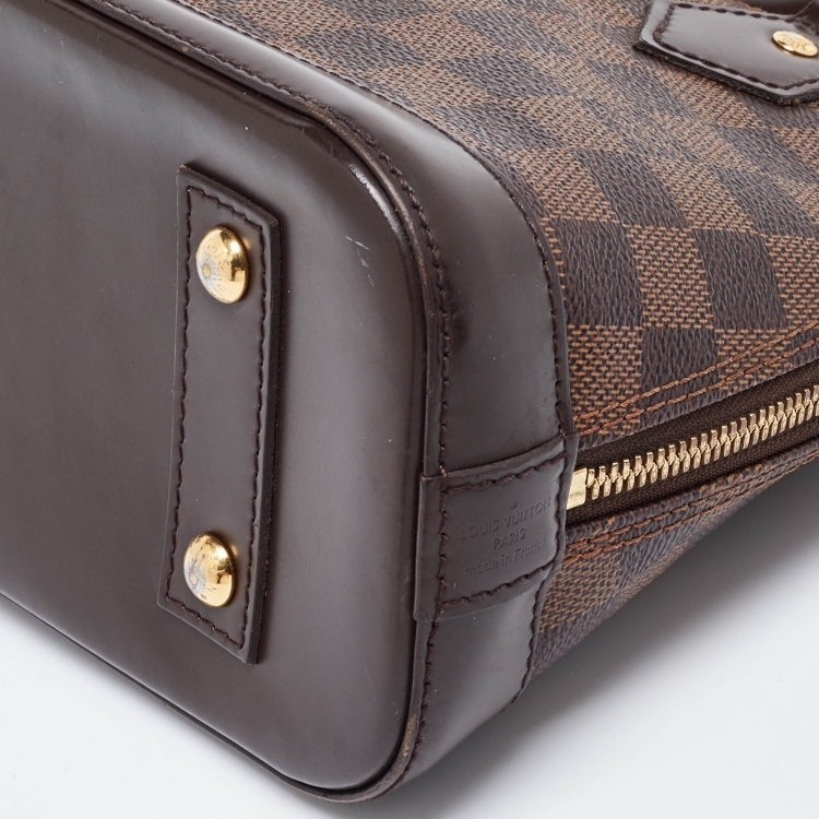 Pre Owned Louis Vuitton Damier Ebene Canvas Alma BB Bag