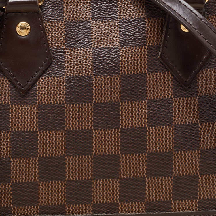 Pre Owned Louis Vuitton Damier Ebene Canvas Alma BB Bag