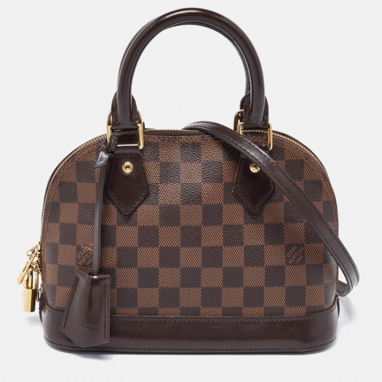 Pre Owned Louis Vuitton Damier Ebene Canvas Alma BB Bag