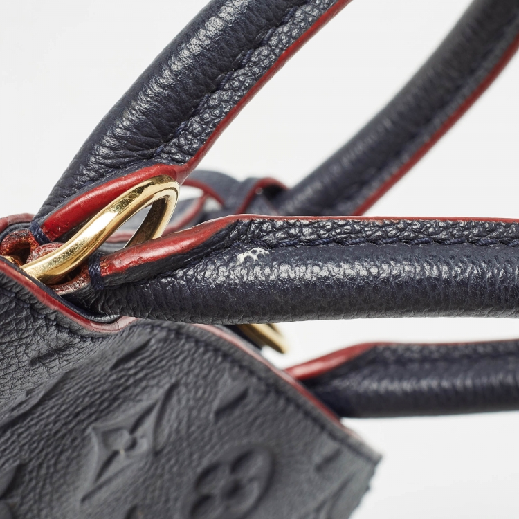 Pre Owned Louis Vuitton Marine Rogue Monogram Empreinte Leather Montaigne BB Bag