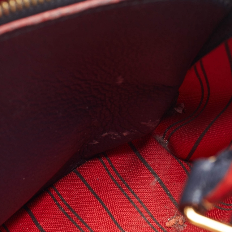 Pre Owned Louis Vuitton Marine Rogue Monogram Empreinte Leather Montaigne BB Bag