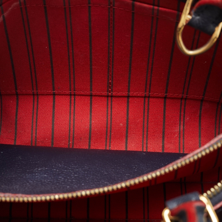 Pre Owned Louis Vuitton Marine Rogue Monogram Empreinte Leather Montaigne BB Bag