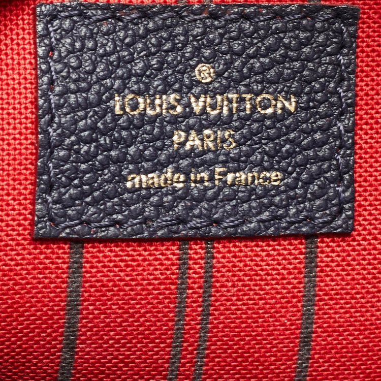Pre Owned Louis Vuitton Marine Rogue Monogram Empreinte Leather Montaigne BB Bag