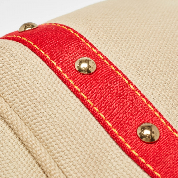 مملوكة مسبقًا Louis Vuitton Beige/Red Canvas Antigua Cabas PM Bag