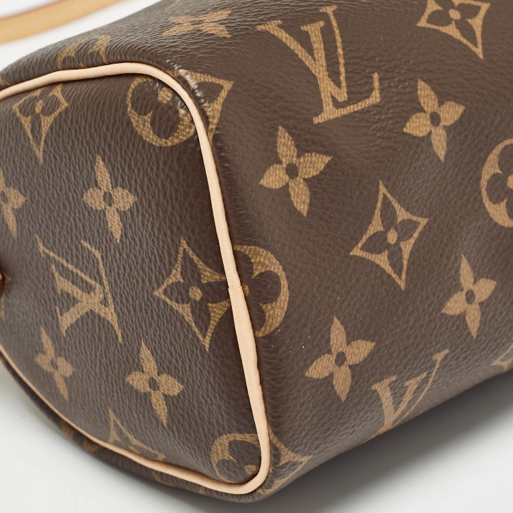 Pre Owned Louis Vuitton Monogram Canvas Nano Speedy Bag