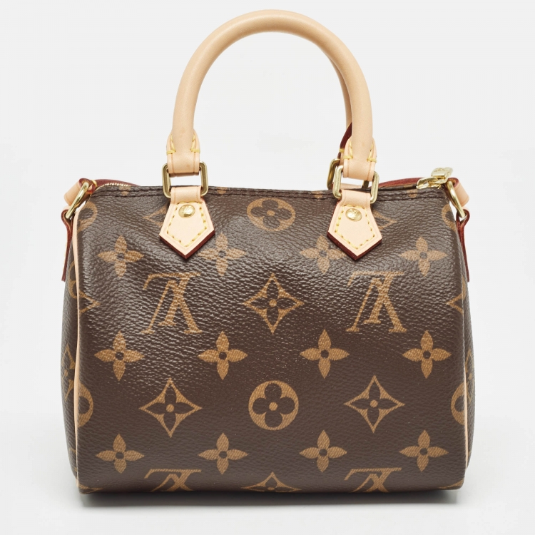 Pre Owned Louis Vuitton Monogram Canvas Nano Speedy Bag
