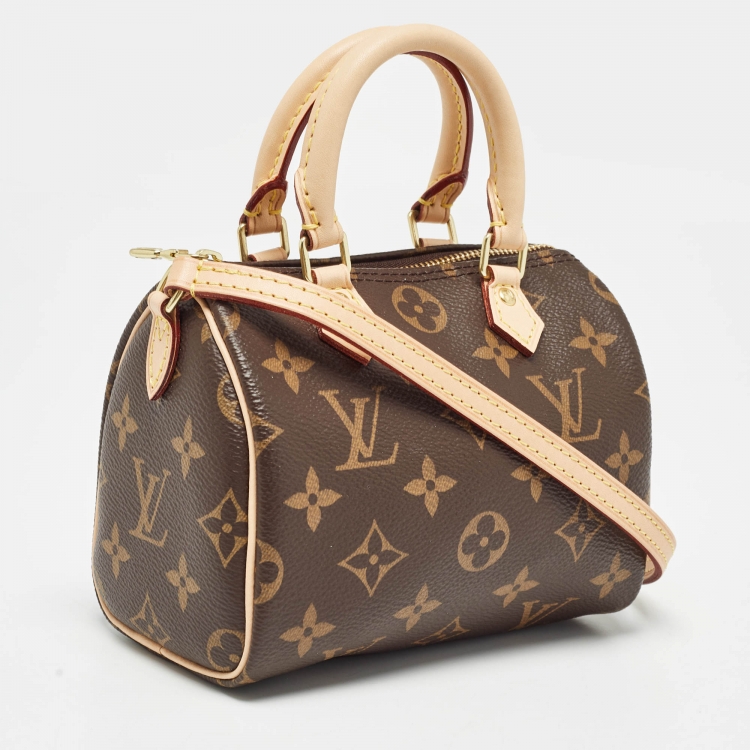 Pre Owned Louis Vuitton Monogram Canvas Nano Speedy Bag
