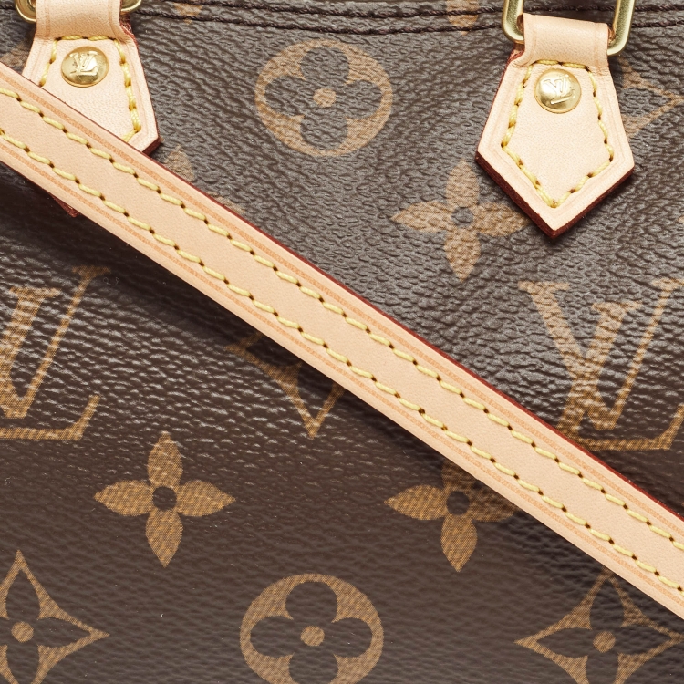 Pre Owned Louis Vuitton Monogram Canvas Nano Speedy Bag