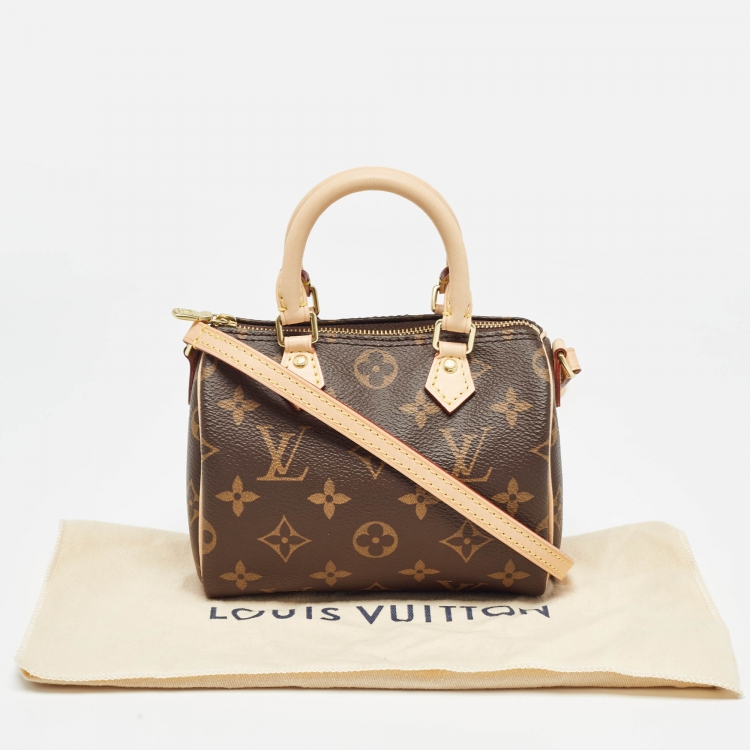 Pre Owned Louis Vuitton Monogram Canvas Nano Speedy Bag