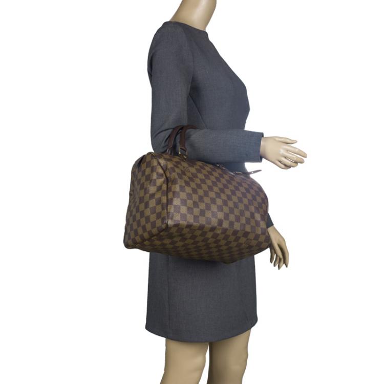 Pre Owned Louis Vuitton Damier Ebene Canvas Speedy 30